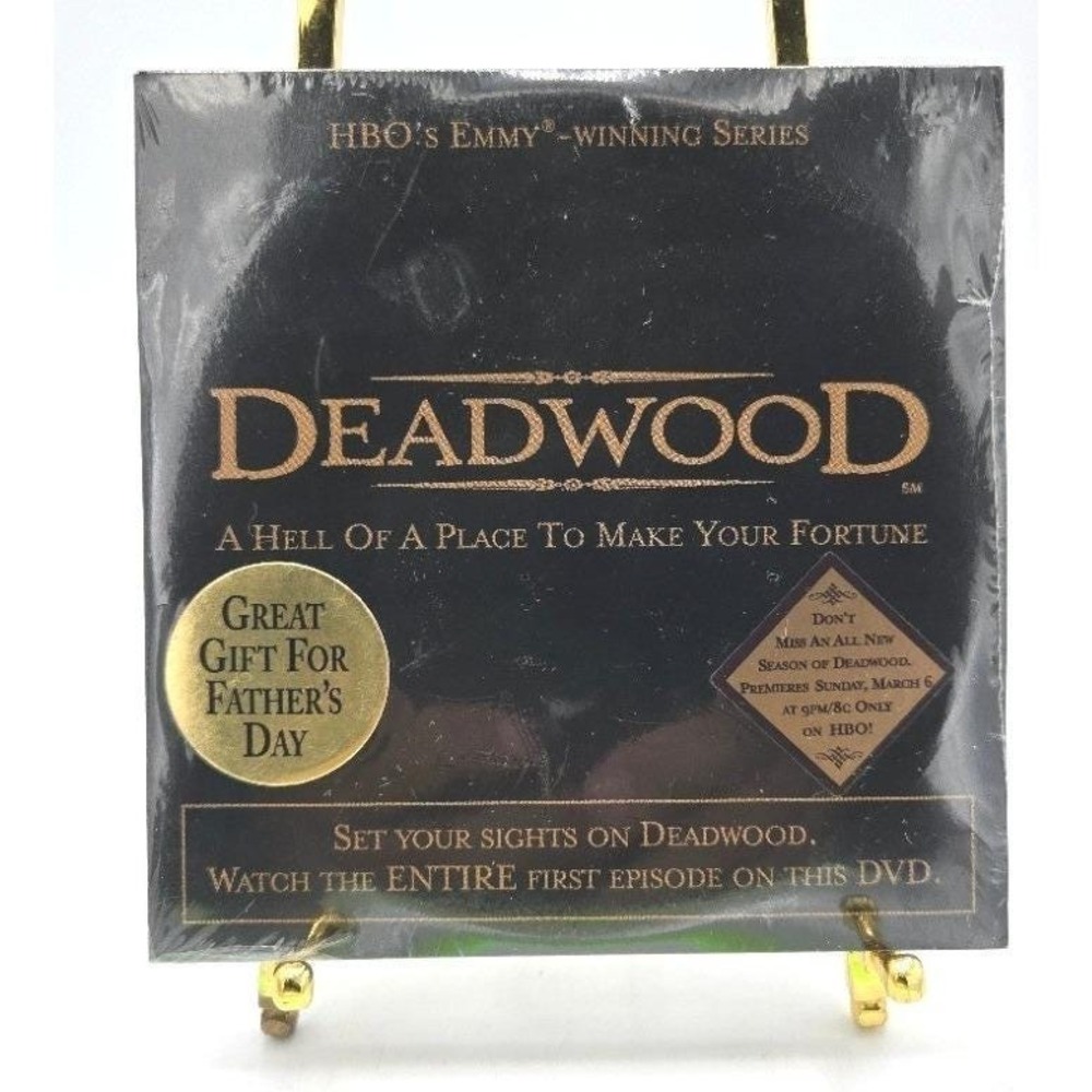Deadwood Season 1 Episode 1 Promo DVD - Rare HBO Screener - New & Factory Sealed